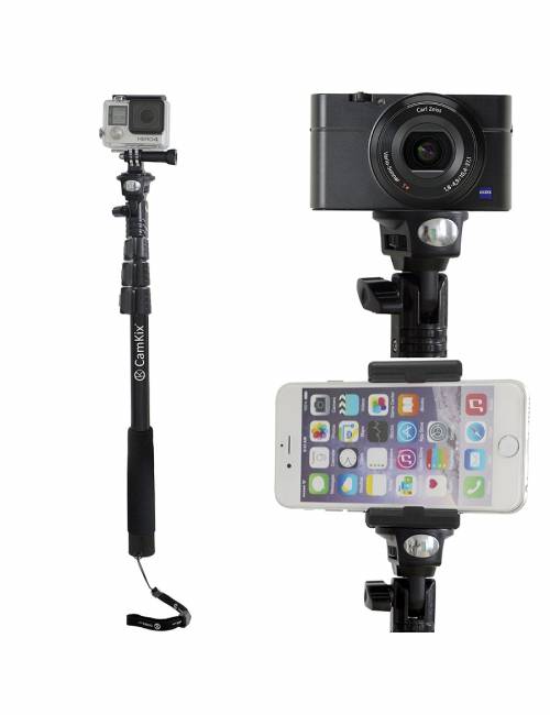 CamKix Premium Selfie Stick 11"-40" with Bluetooth Remote