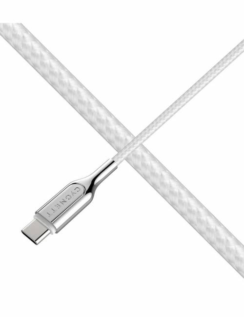 Cygnett - Armoured 3.1 USB-C to USB-C (5Amp/100W) Cable 1M -White