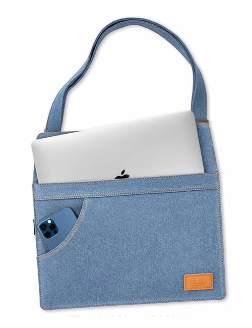 Denim Lady Laptop Shoulder Bag