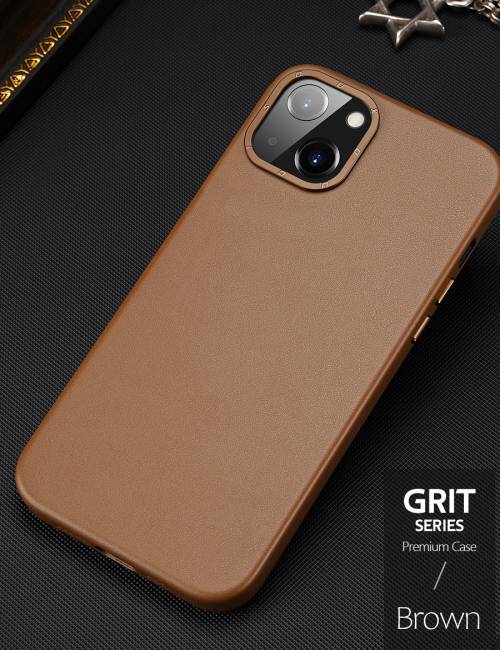 Dux Ducis Grit Series PU Back Cover with MagSafe for iPhone 14