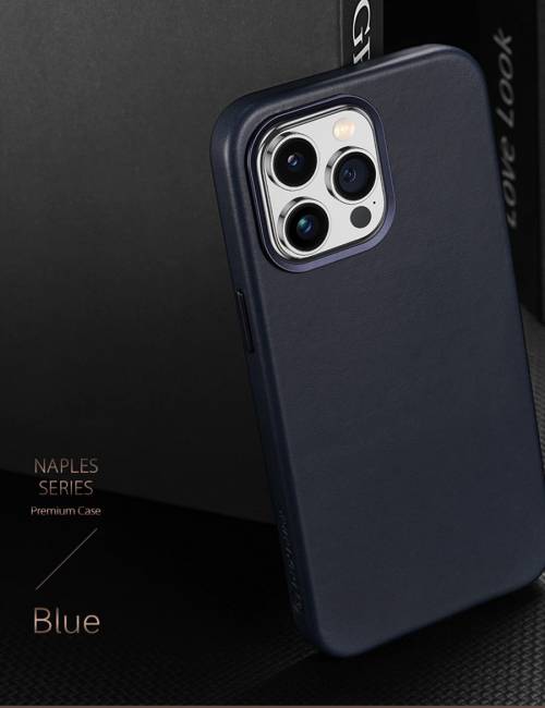 Dux Ducis Naples Series Leather Back Cover with MagSafe for iPhone 14