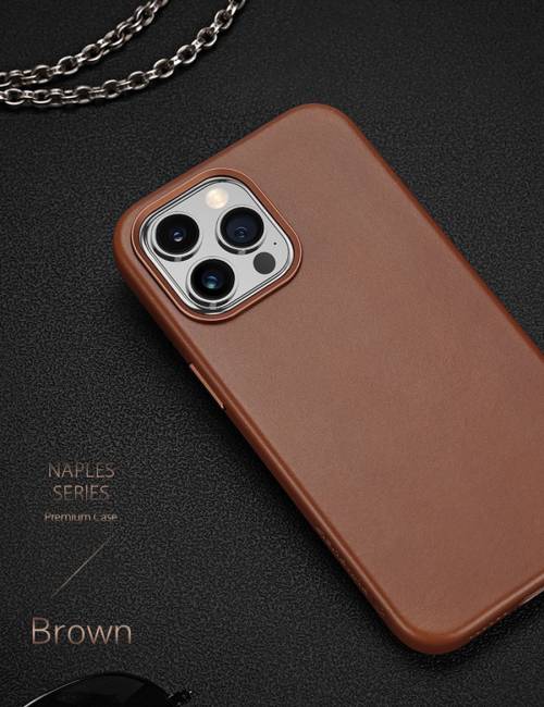 Dux Ducis Naples Series Leather Back Cover with MagSafe for iPhone 14