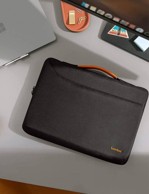 Tomtoc - Defender-A22 Laptop Handbag for 13.5-14.4 Inch New Microsoft Surface Laptop - Black