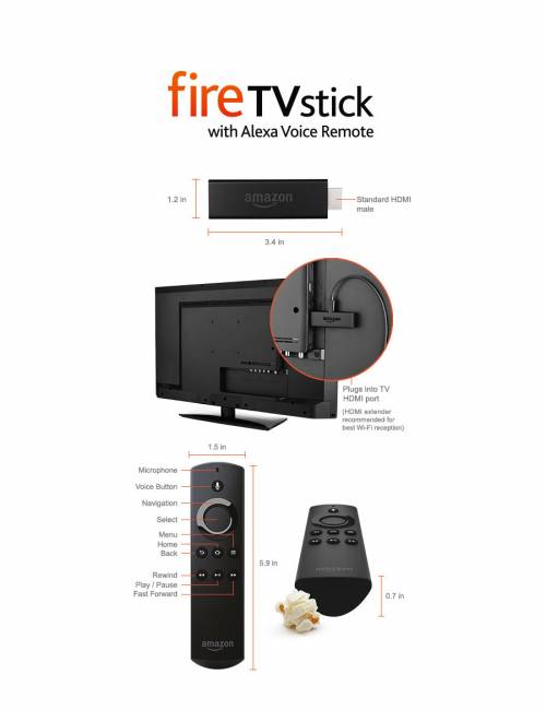 Amazon - Fire TV Stick with Alexa Voice
