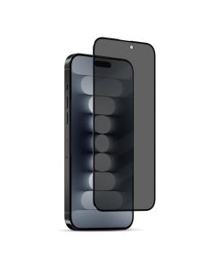 HYPHEN - DEFENDR Privacy Tempered Glass with Applicator - iPhone 15 Pro - 6.1