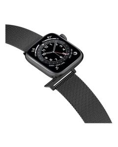 HYPHEN - Watch Strap - Apple - Stainless Steel Black 42-44MM