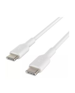 Belkin BoostCharge Braided USB-C to USB-C 2M Cable - White (2-Pack)