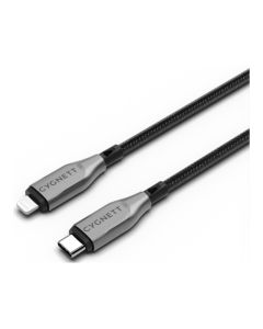 Cygnett - Armoured Lightning To USB-C Cable - Black 50cm
