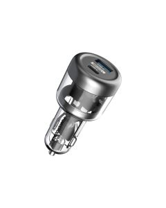 PCCSR017 - Powerology 38W Transparent Car Charger A+C Port version