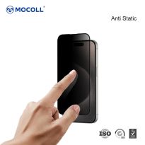 Mocoll - 2.5D Full Cover Privacy for iPhone 16 Pro Max - Black