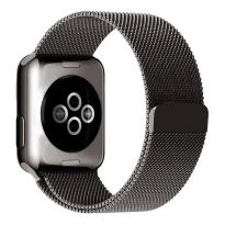 HYPHEN - Watch Strap - Apple - Stainless Steel Black 42-44MM