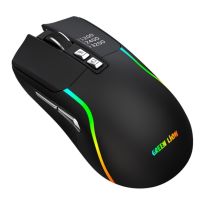 GNRM5RGMSEBK Green Lion Rechargeable Gaming Mouse - Black