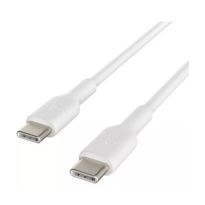 Belkin BoostCharge Braided USB-C to USB-C 1M Cable - White (2-Pack)