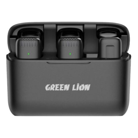 {GN2WMICLGBK} Green Lion 2 in 1 Wireless Microphone ( Lightning Connector ) - Black