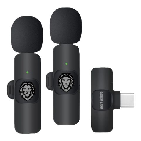 GN3WIRMICPBK Green Lion 3 in 1 Wireless Microphone - Black