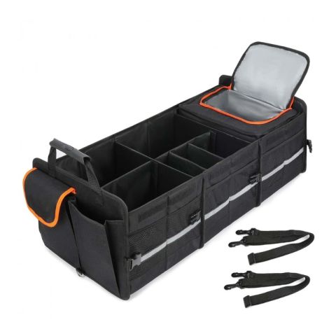 GNCARTRKOBK Green Lion Car Trunk Organizer- Orange/Black