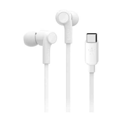 Belkin RockStar In-Ear Headphones with USB Type-C Connector (White)