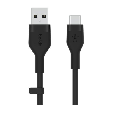 Belkin BoostCharge Flex Silicone USB-A to USB-C Cable 2M - Black