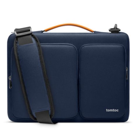 Tomtoc Defender-A42 Laptop Shoulder Bag - Navy Blue