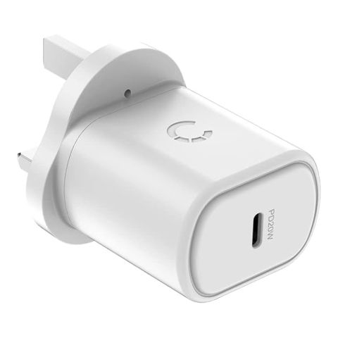 Cygnett - PowerPlus 20W USB-C PD Wall Charger UK - White