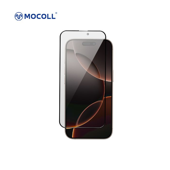 Mocoll - 2.5D Tempered Glass full cover for iPhone 14 Pro / 15 /16 - Black