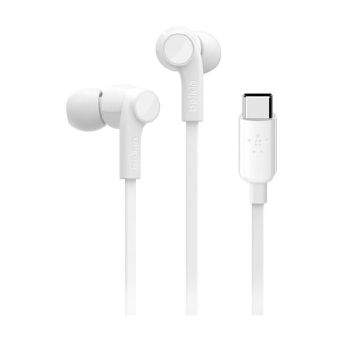 Belkin RockStar In-Ear Headphones with USB Type-C Connector (White)