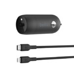 30W USB-C Car Charger + USB-C to Lightning cable