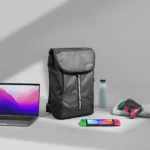 tomtoc 16 Inch Flap Laptop Backpack / Laptop Bag - Black - Image 25