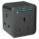 Powerology 3-Outlet Wall Socket with Fast Charging USB - Image 3