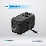 Powerology Universal GaN 85W Super Charger Retractable Type-C Cable - Image 5