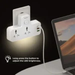 Surge Protection Wall Adapter With LED Night Light - Image 6