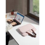 tomtoc Versatile-A12 13.5" Laptop Shoulder Bag (Pink) - Image 2