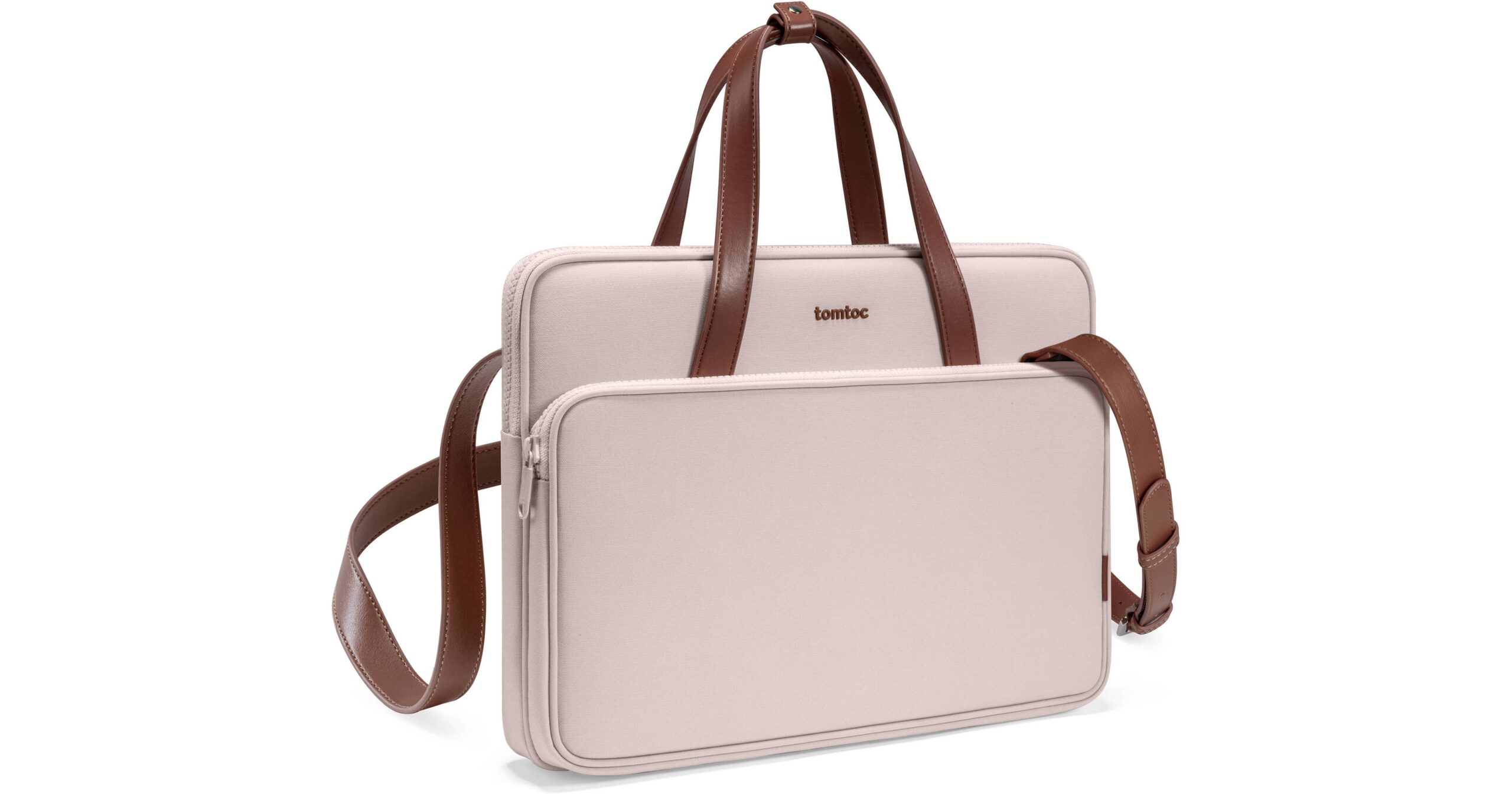 tomtoc Versatile-A12 13.5" Laptop Shoulder Bag (Pink) - Image 9
