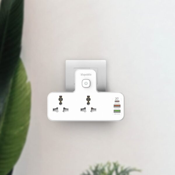 Blupebble Surge Protection Wall Adapter With LED Night Light