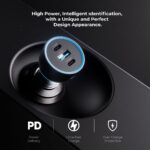 NaviPower130 Fast charging 130W Aluminum Car Charger 2 USB-C Ports 100W | 30W & QC18W - Image 3