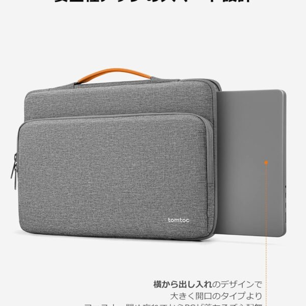 tomtoc 360 Protective Laptop Carrying Case compatible with 14-inch MacBook Pro M4/M3/M2/M1 Pro/Max 2024-2021, 12.9-13 Inch iPad Pro/Air, Water-Resistant MacBook Accessory Bag Sleeve