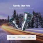 NaviPower130 Fast charging 130W Aluminum Car Charger 2 USB-C Ports 100W | 30W & QC18W - Image 4