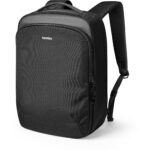 tomtoc 16 Inch Flap Laptop Backpack / Laptop Bag - Black - Image 3