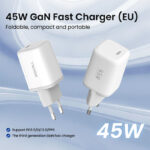 Tiny Icy Crystal Series 45W Dual-port GaN Fast Charger （EU）