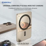 Magnetic Wireless Power Bank 20W Ultra Thin-Gold - Image 6
