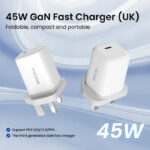 Tiny Icy Crystal Series 45W Dual-port GaN Fast Charger （UK）