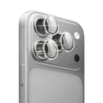 Lens Tempered Glass With Metal Frame - Silver