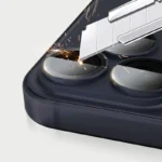 Lens Tempered Glass With Metal Frame (Integrated )- Blue - Image 6