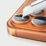 Lens Tempered Glass With Metal Frame (Integrated )- Orange - Image 7