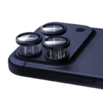 Lens Tempered Glass With Metal Frame - Blue - Image 2