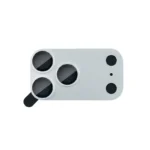 Lens Tempered Glass With Metal Frame （Integrated ）- Silver