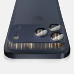 Lens Tempered Glass With Metal Frame (Integrated )- Blue - Image 5