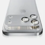 Lens Tempered Glass With Metal Frame (Integrated )- Silver - Image 5