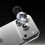 Lens Tempered Glass With Metal Frame - Silver - Image 6