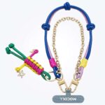 Colorful Phone Lanyard Accessory with Chain - Image 3
